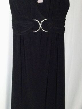 Diamond Rhinestone Black Dress American City Wear Medium